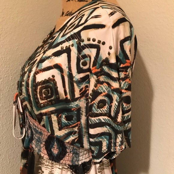 Urban Mangoz Short Sleeve Tunic Dress Top - Small - Picture 3 of 15